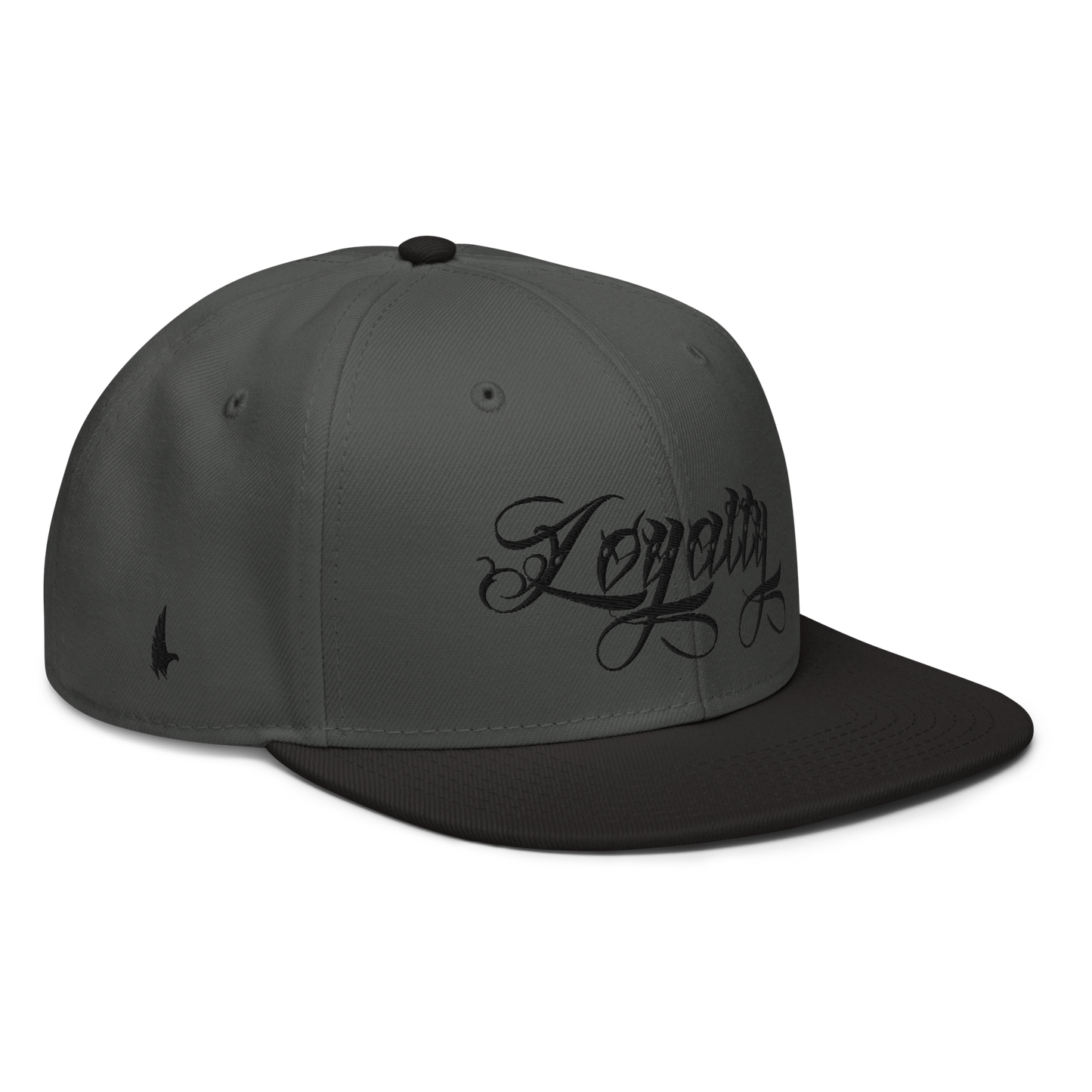 Loyalty Ice Snapback Hat Charcoal Gray Black Black OS Loyalty Vibes