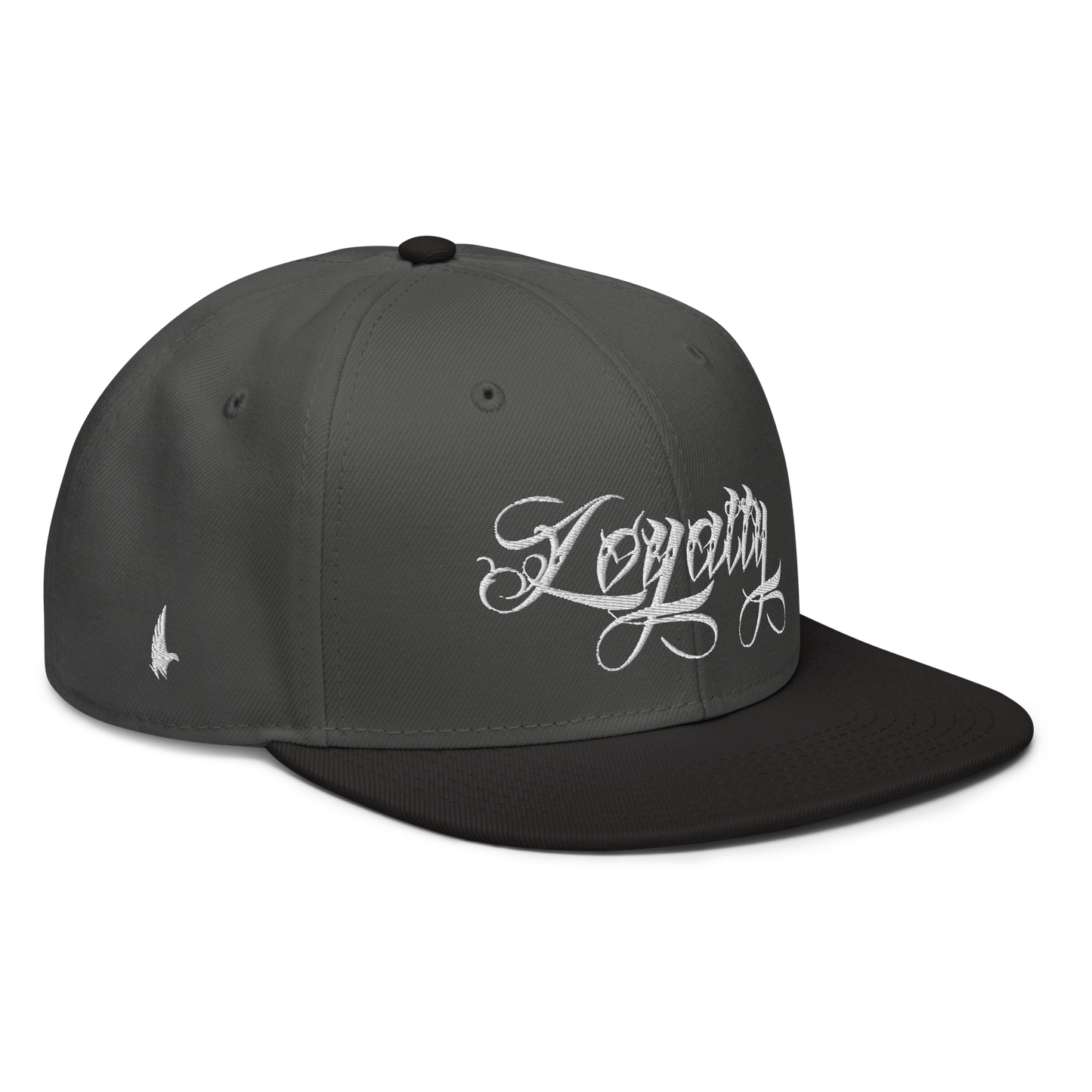 Loyalty Ice Snapback Hat Charcoal Gray White Black OS Loyalty Vibes