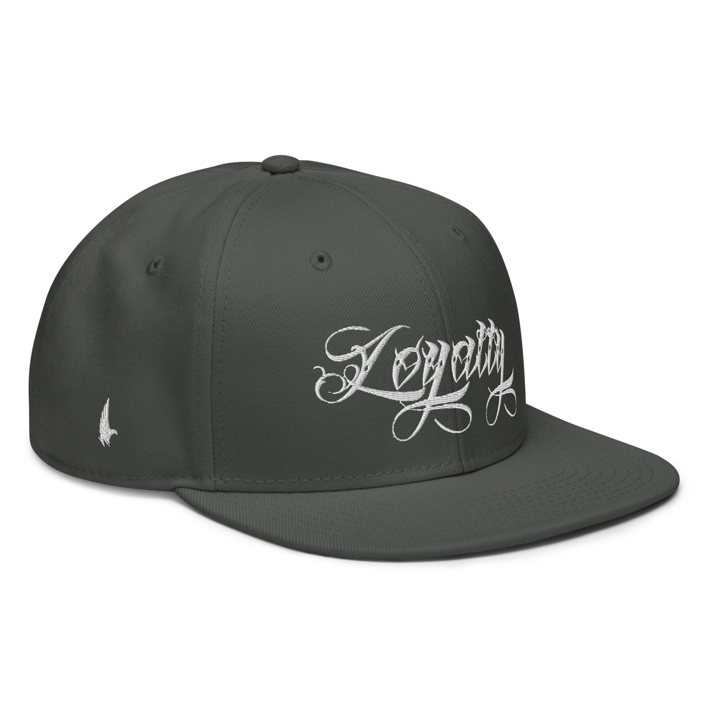 Loyalty Ice Snapback Hat Charcoal Gray White OS Loyalty Vibes