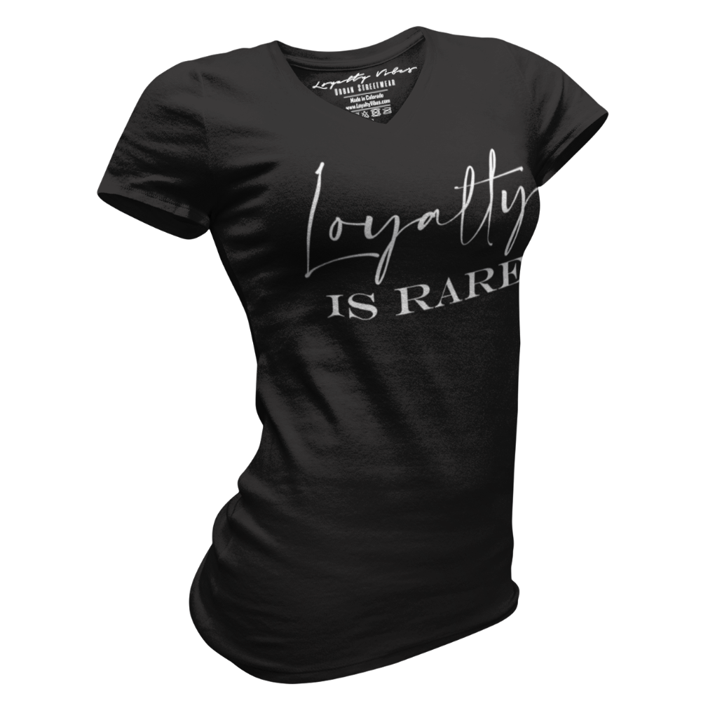 Loyalty Vibes Loyalty Is Rare V-Neck Tee Loyalty Vibes