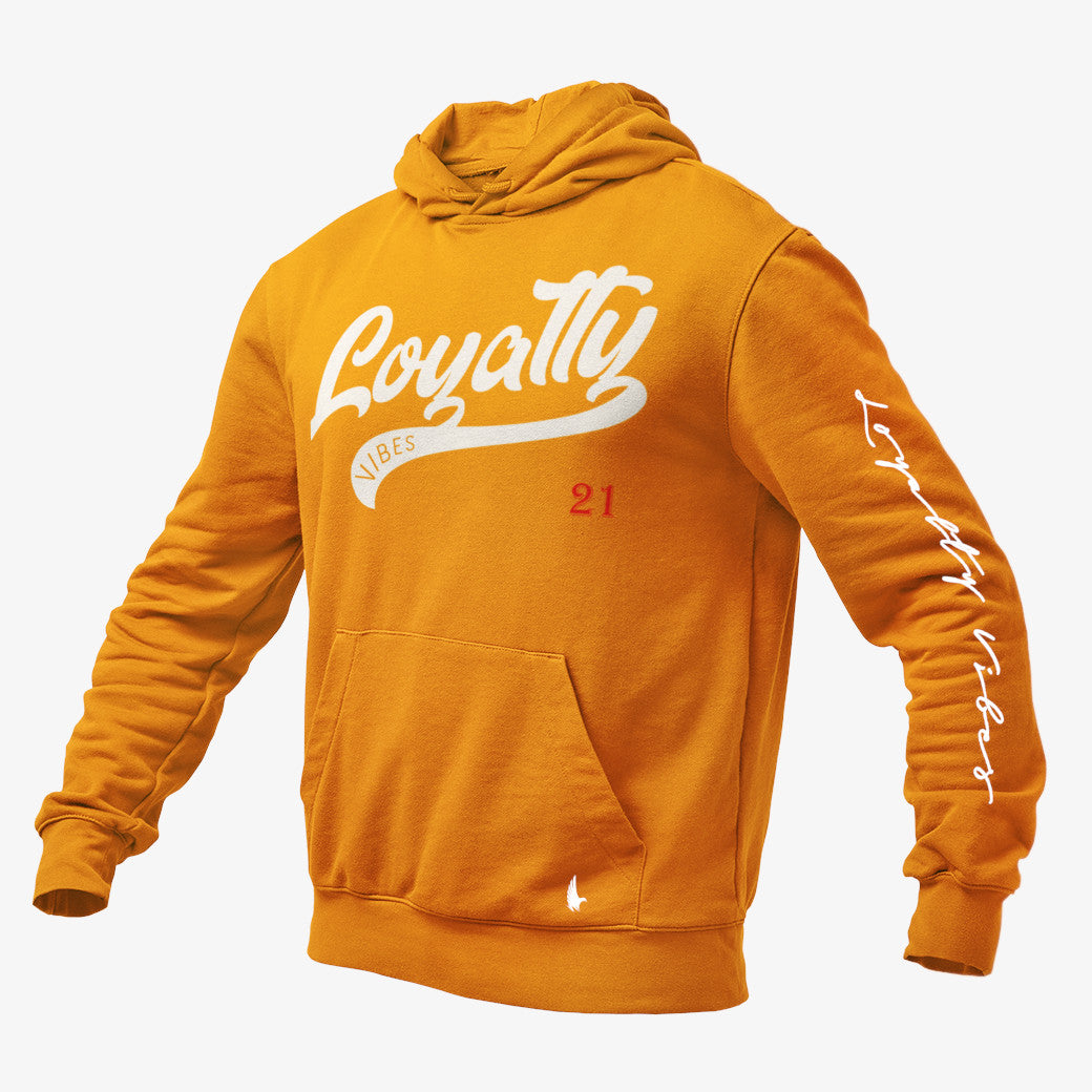 Loyalty Force Graphic Hoodie Gold - Loyalty Vibes