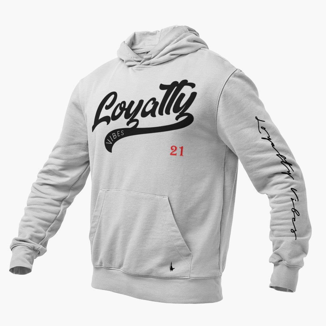 Loyalty Force Graphic Hoodie Heather Grey - Loyalty Vibes