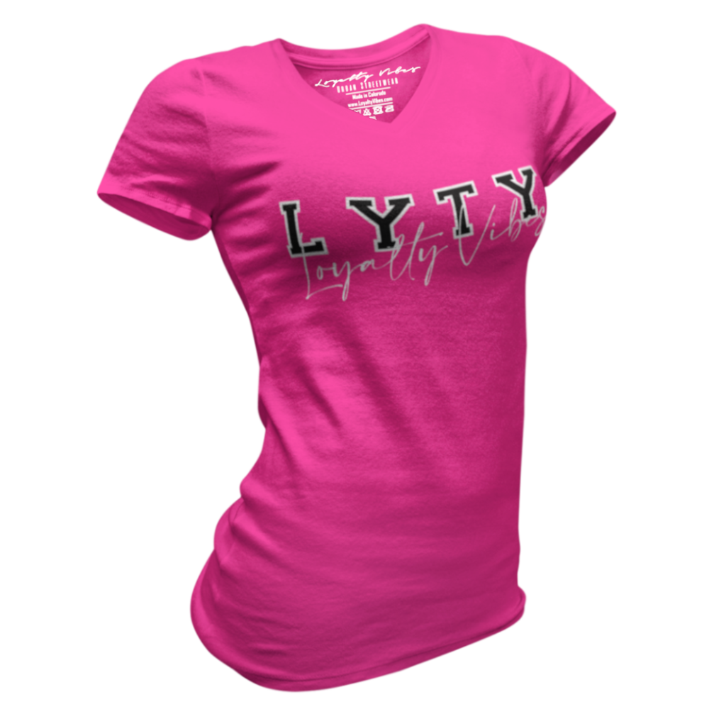 Loyalty Vibes Loyalty Vibes LYTY V-Neck Tee Pink