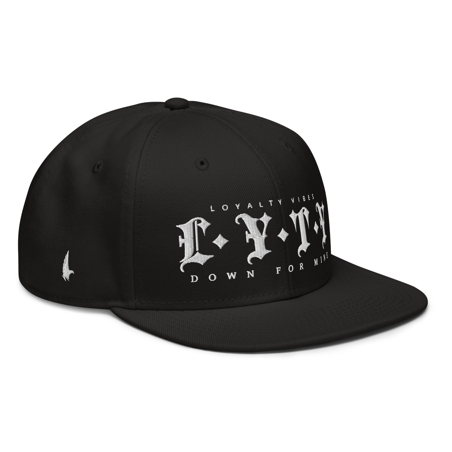 Loyalty Vibes Down For Mine Snapback Hat Black OS Loyalty Vibes