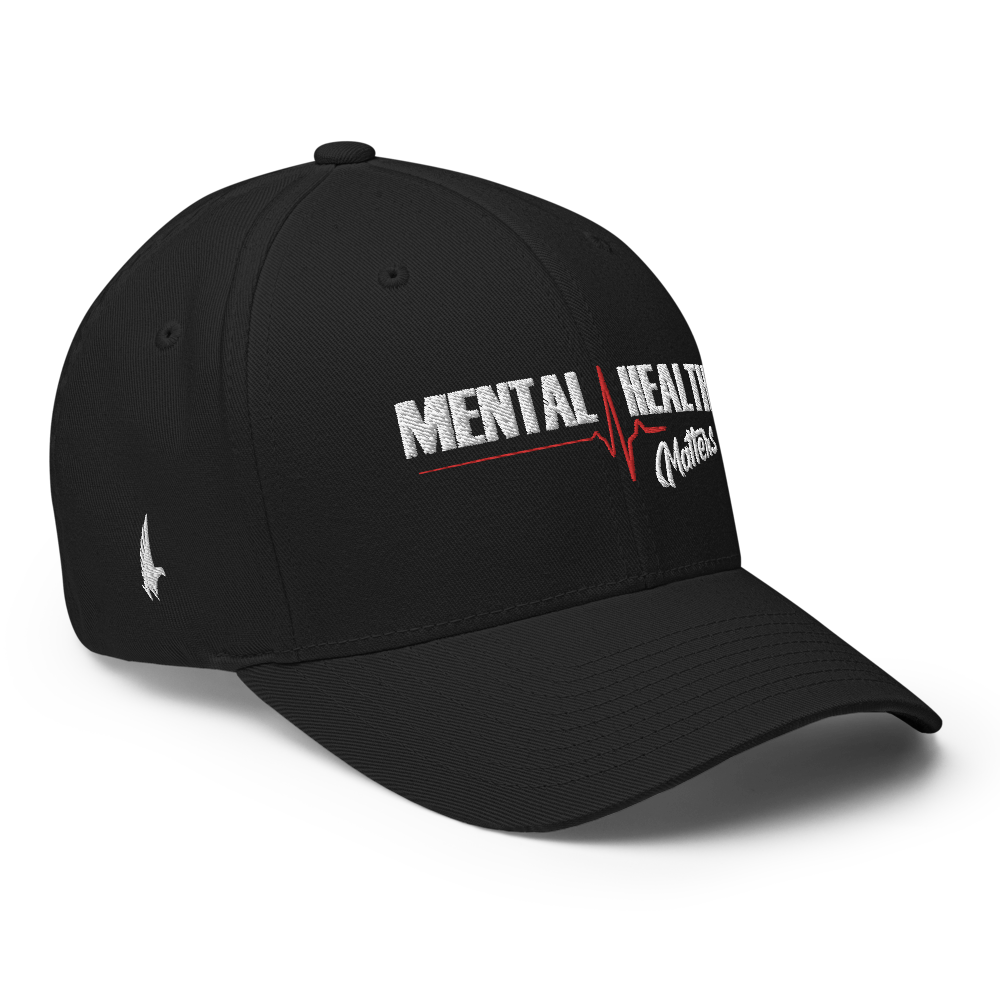 Loyalty Vibes Loyalty Vibes Mental Health Matters Fitted Hat Black White