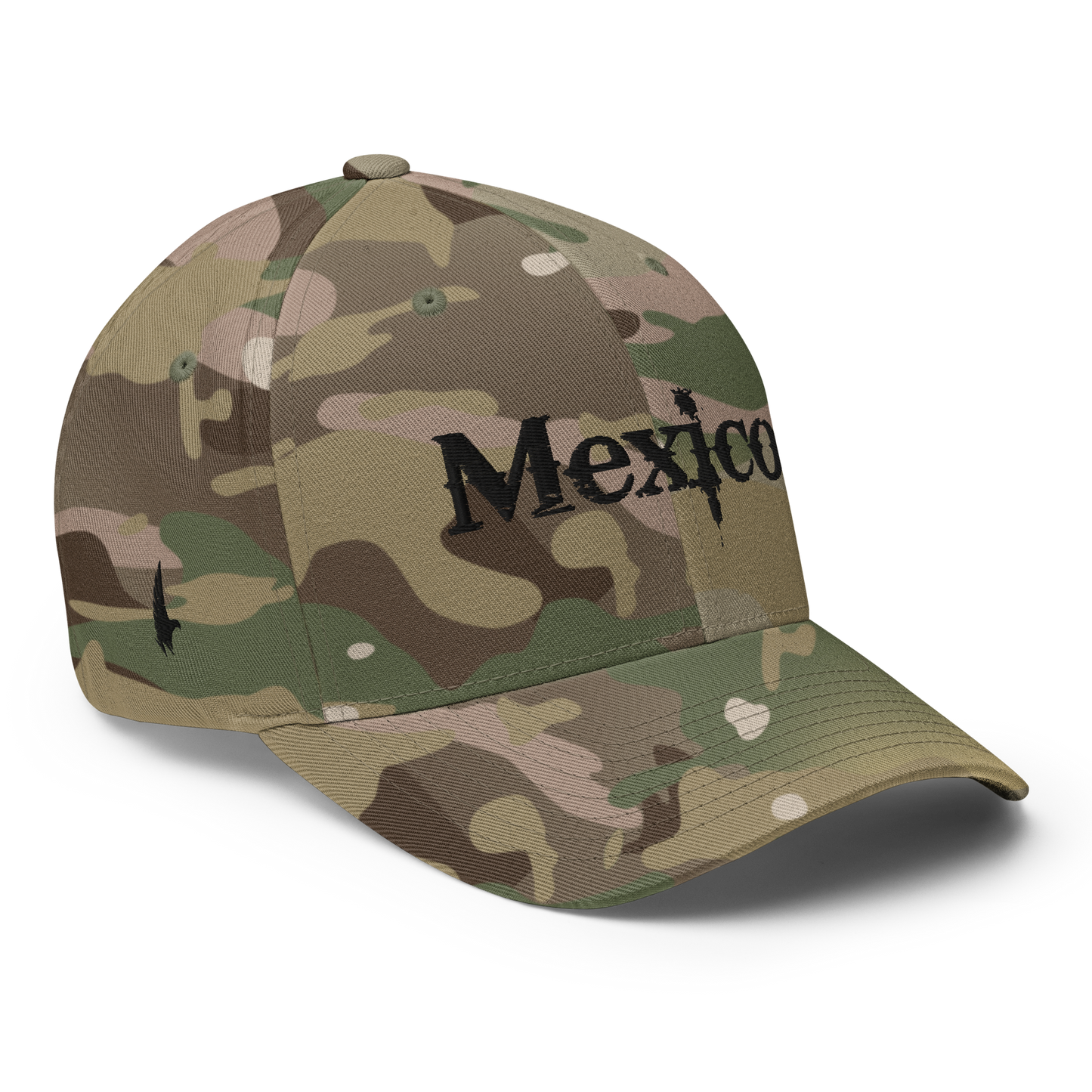 Loyalty Vibes Mexico Fitted Hat Camo Black Loyalty Vibes