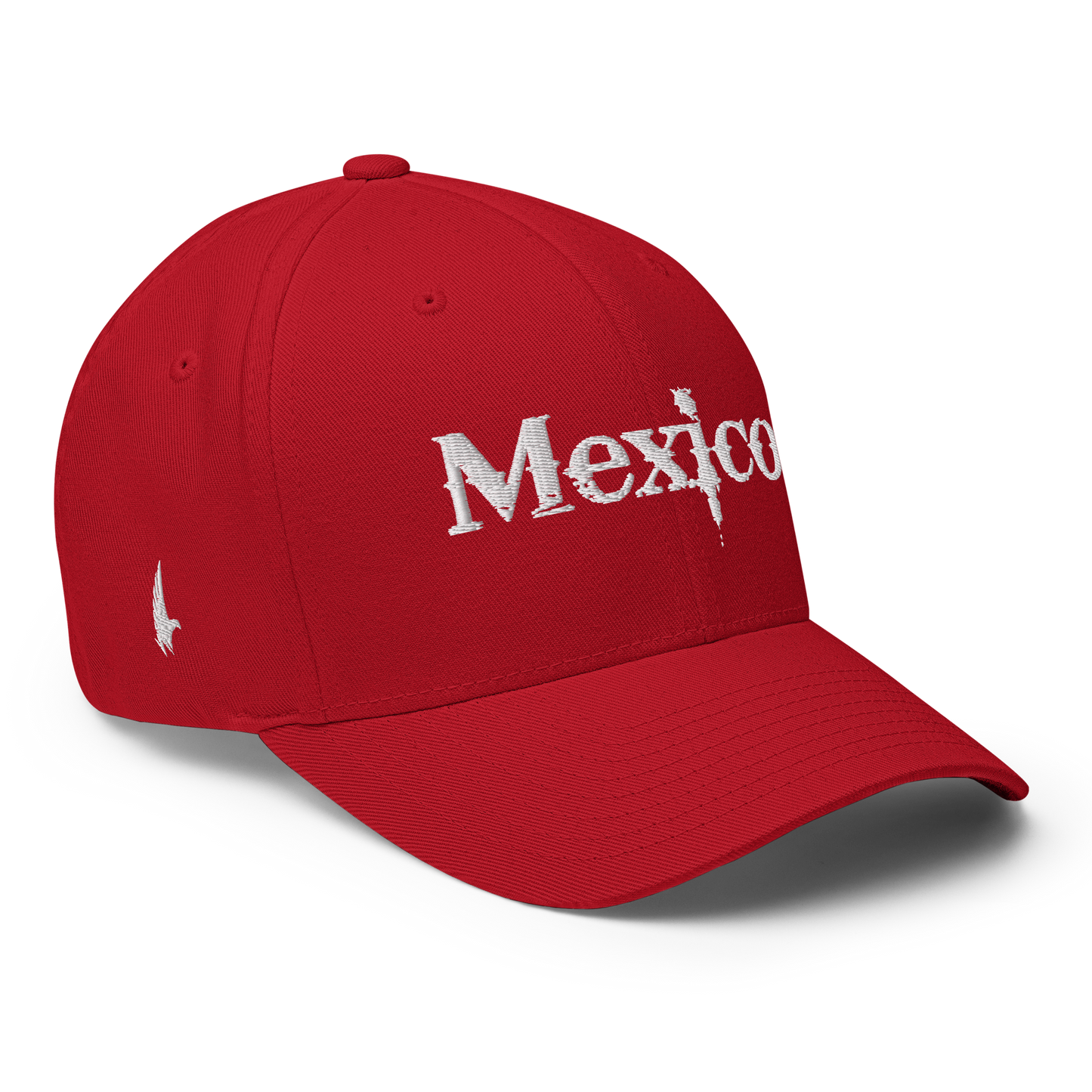 Loyalty Vibes Mexico Fitted Hat Red White Loyalty Vibes