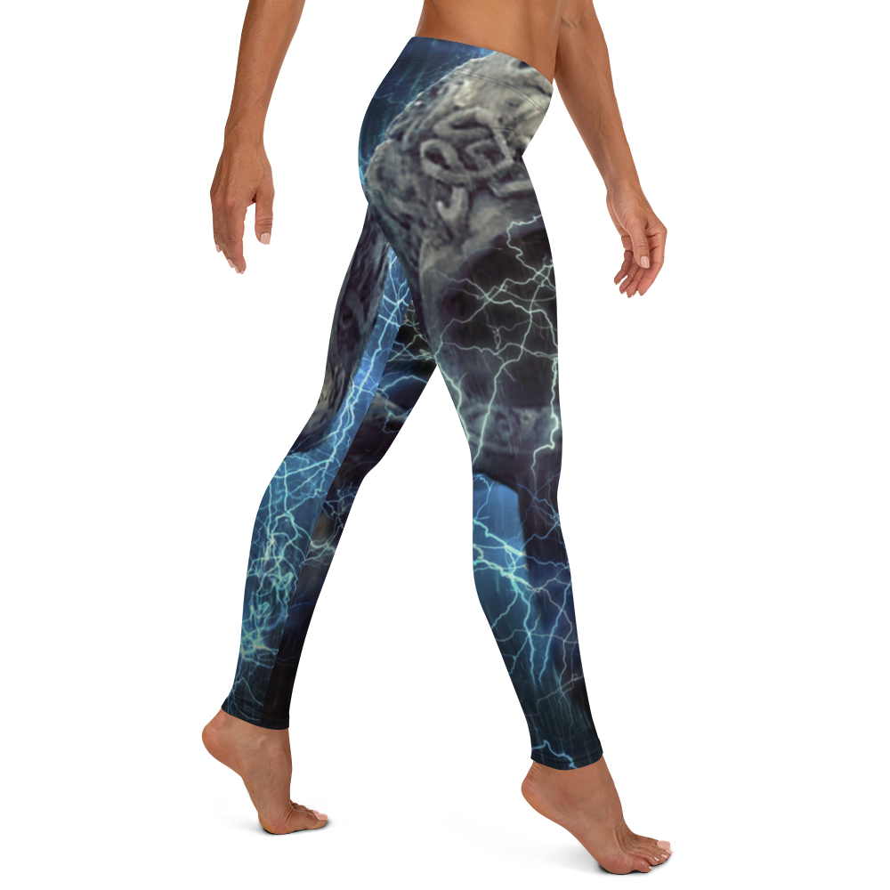 Skull Crusher Leggings Soaring Blue - Loyalty Vibes