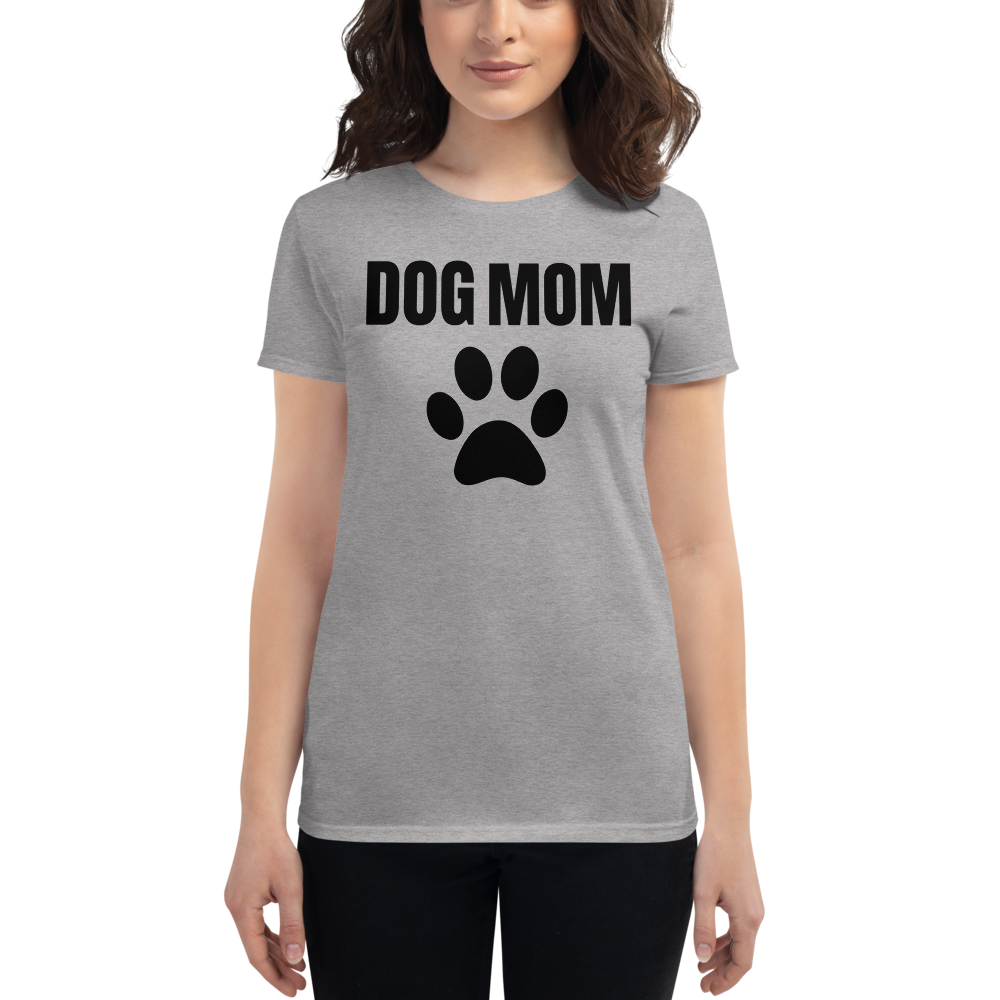 Loyalty Vibes Women's Dog Mom Shirt Heather Grey