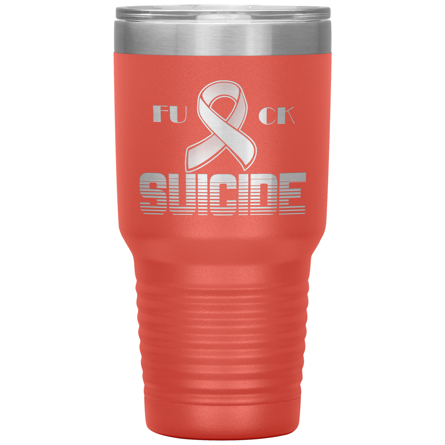 Fk Suicide Tumbler Coral 30 oz. - Loyalty Vibes