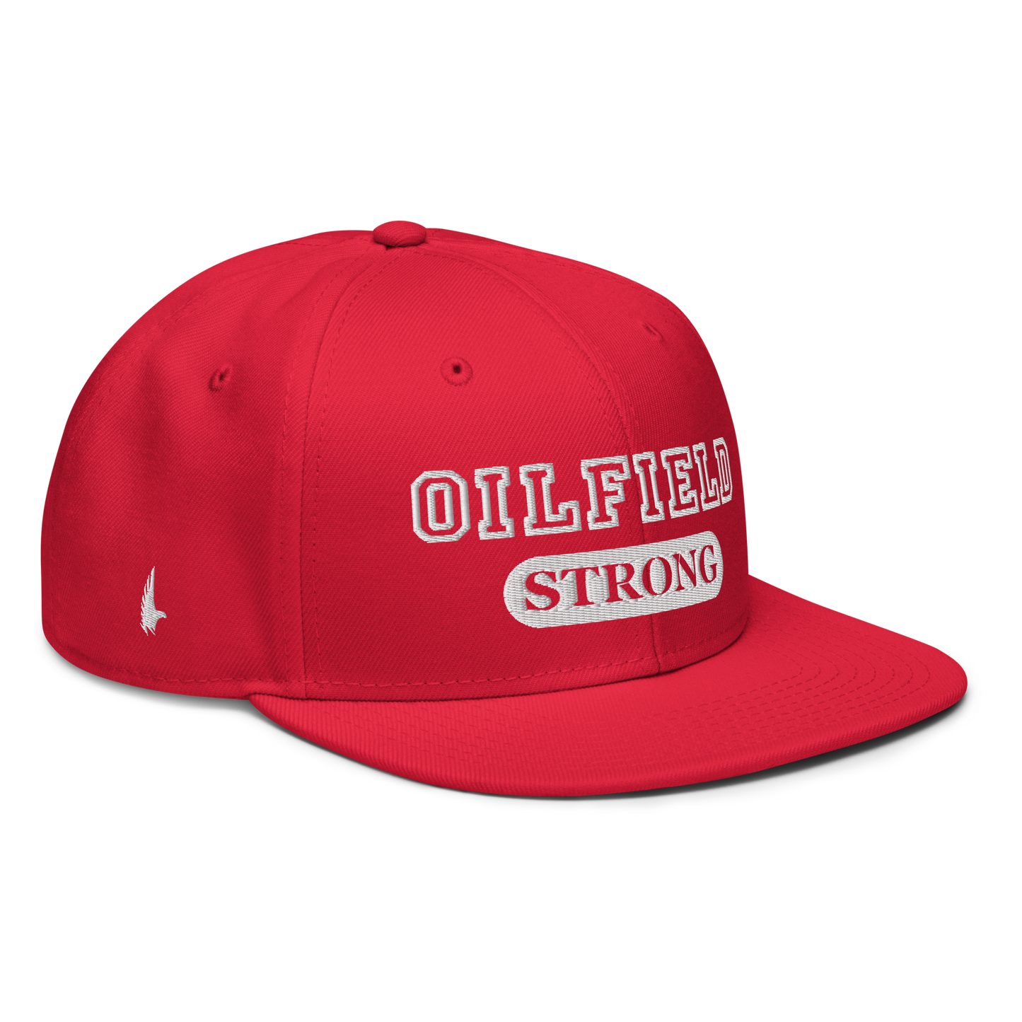 Loyalty Vibes Oilfield Strong Snapback Hat Red Loyalty Vibes