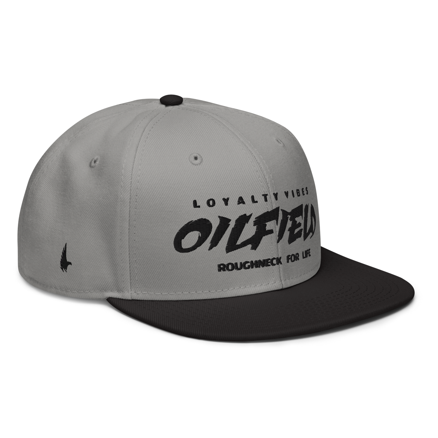 Loyalty Vibes Oilfield Snapback Hat Grey Black Black OS Loyalty Vibes