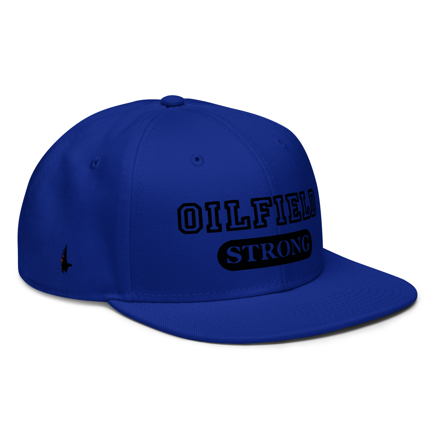 Loyalty Vibes Oilfield Strong Snapback Hat Blue Black Loyalty Vibes