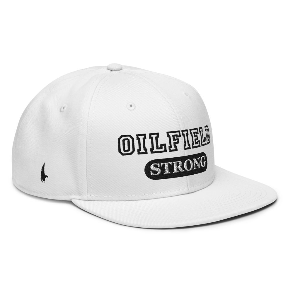 Loyalty Vibes Oilfield Strong Snapback Hat White Loyalty Vibes