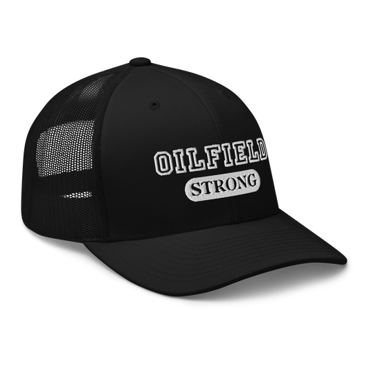 Loyalty Vibes Oilfield Strong Trucker Hat Black Loyalty Vibes
