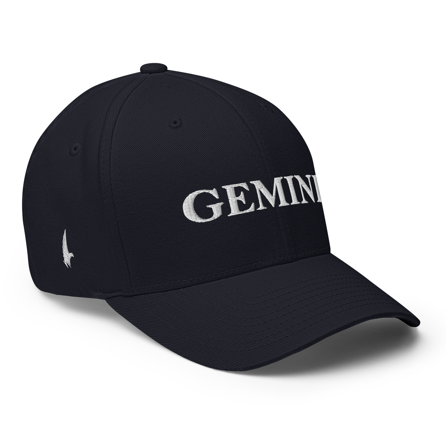 Loyalty Vibes Original Gemini Fitted Hat Navy Blue Fitted Loyalty Vibes