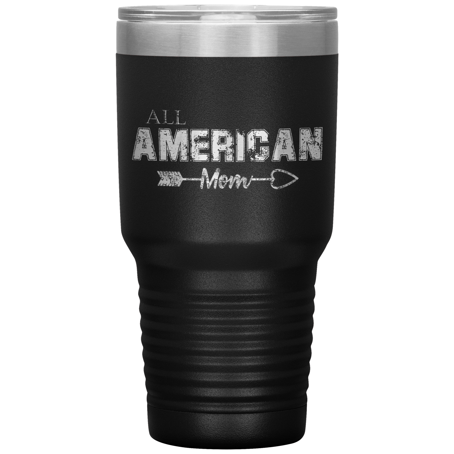 Loyalty Vibes All American Mom Tumbler Black