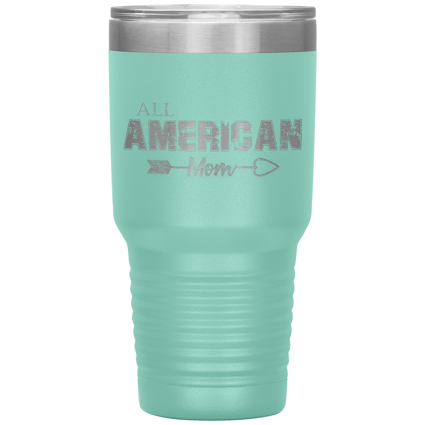 Loyalty Vibes All American Mom Tumbler Teal