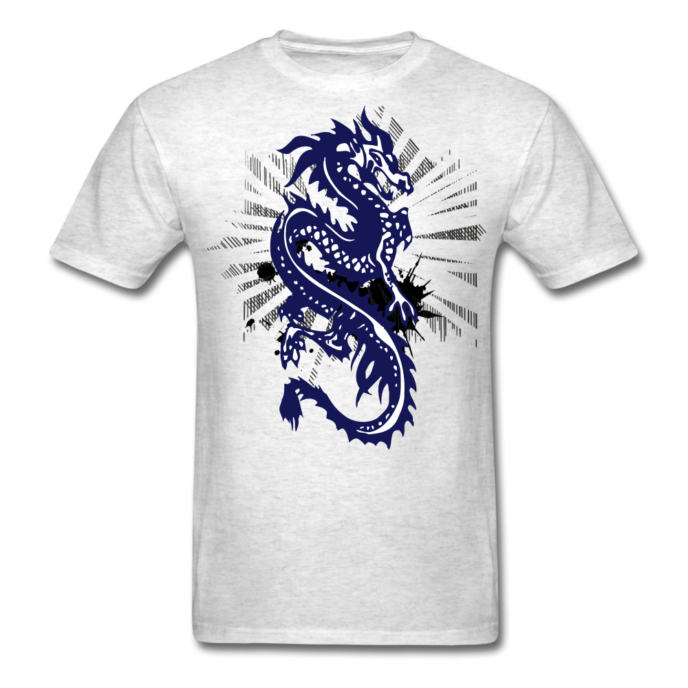 Release The Dragon T-Shirt Heather Grey Loyalty Vibes