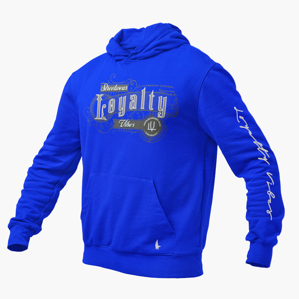 Loyalty Vibes Riders Graphic Hoodie Blue Loyalty Vibes