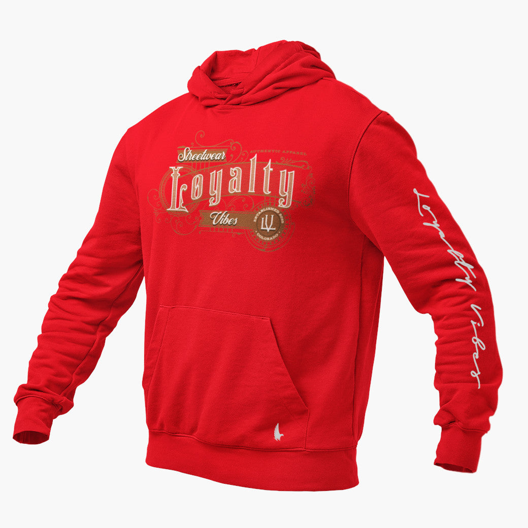 Loyalty Vibes Riders Graphic Hoodie Red Loyalty Vibes
