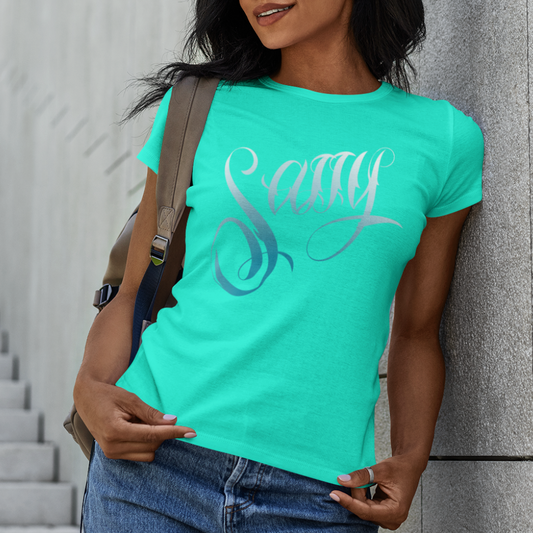 Loyalty Vibes Sassy Tee Teal Loyalty Vibes