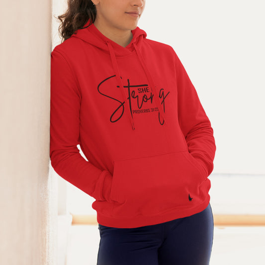 Loyalty Vibes She Is Strong Hoodie Red Loyalty Vibes