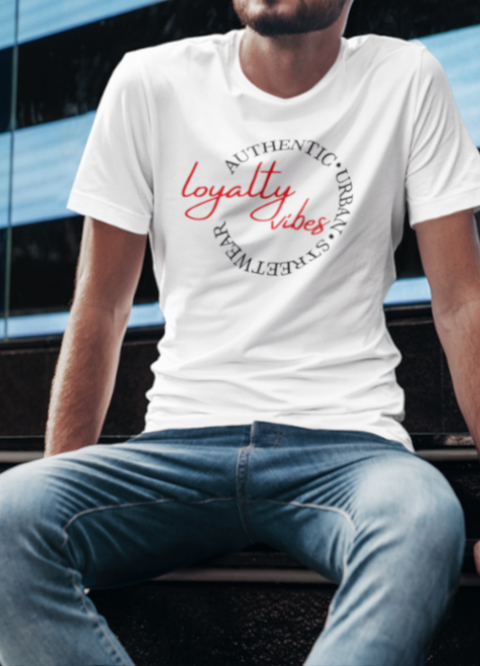Loyalty Vibes Slider Logo Graphic T-Shirt Loyalty Vibes