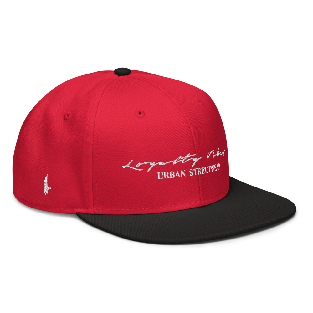 Loyalty Vibes Loyalty Vibes Classic Logo Snapback Hat Black Red Red