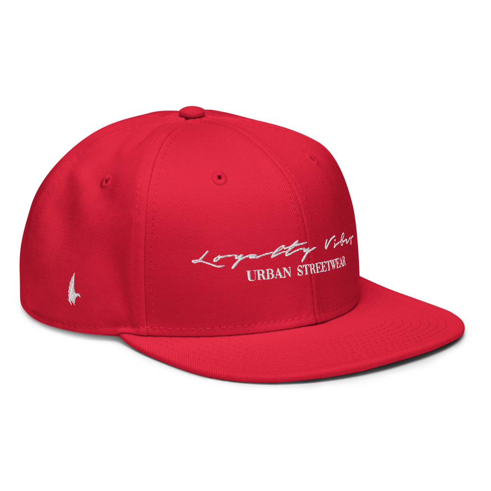Loyalty Vibes Loyalty Vibes Classic Logo Snapback Hat Red