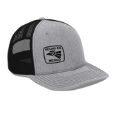 Hecho En Mexico Trucker Hat Heather Grey Black - Loyalty Vibes