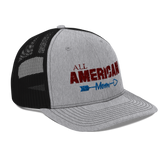 All American Mom Trucker Hat Heather Grey Black OS - Loyalty Vibes