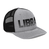 Libra Trucker Hat Heather Grey Black - Loyalty Vibes