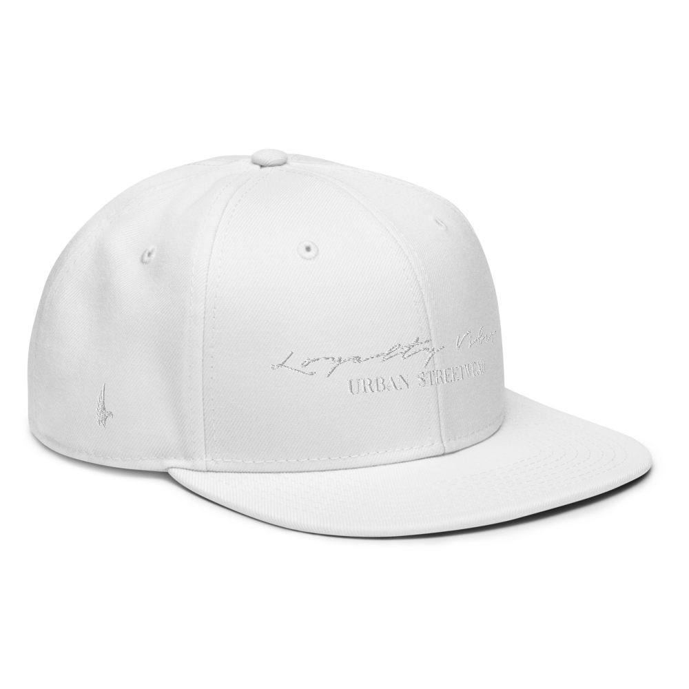 Loyalty Vibes Loyalty Vibes Classic Logo Snapback Hat White