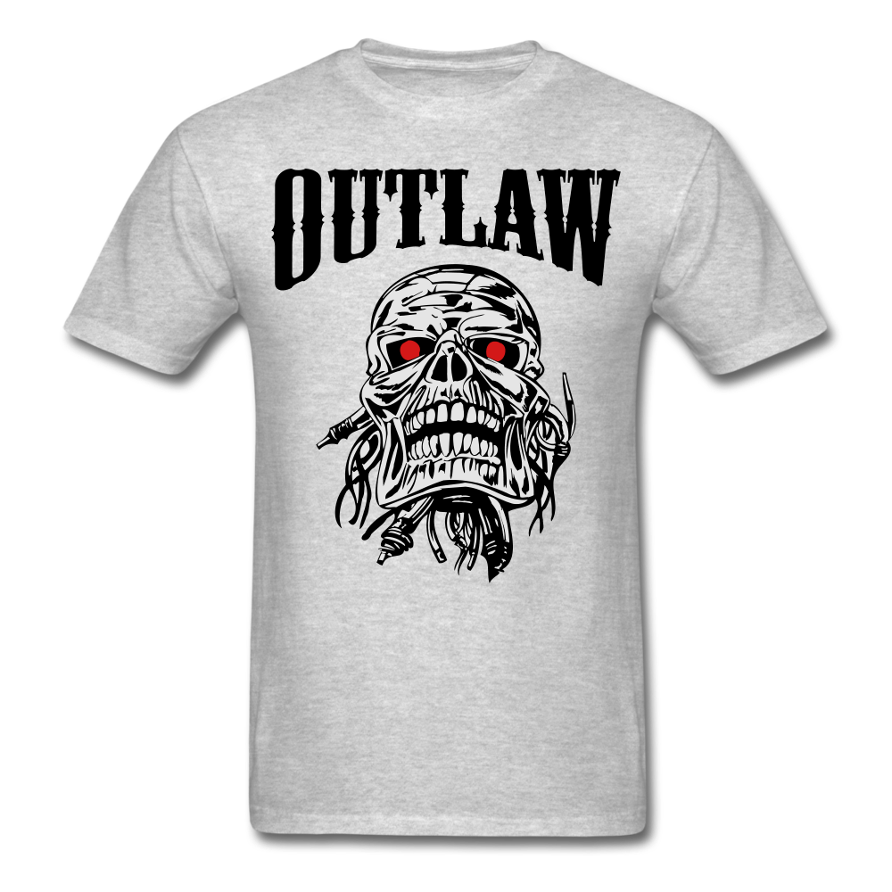 Skull Crushing Bone And Skull T-Shirt heather gray - Loyalty Vibes