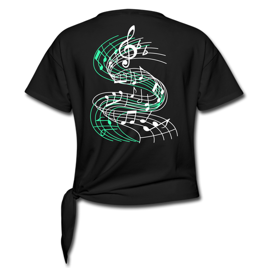 Turn Up The Music Knotted T-Shirt Loyalty Vibes