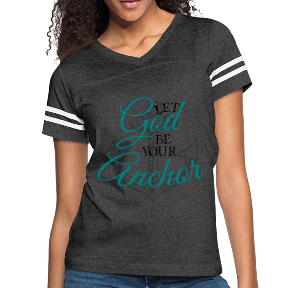 God Is My Anchor Christian T-Shirt vintage smoke white Loyalty Vibes
