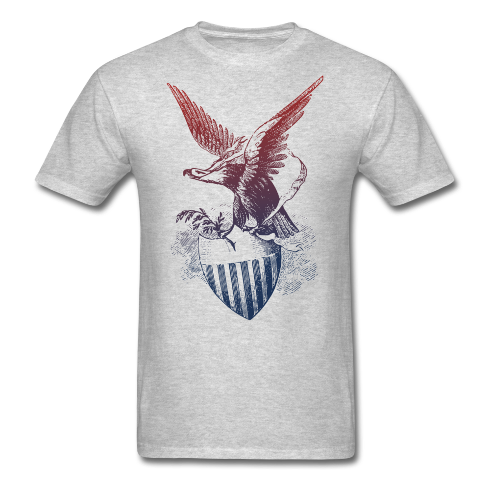 Loyalty Vibes Shield Of American Pride Men's T-Shirt heather gray