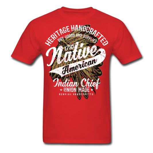 Traditional Native American Shirt red Loyalty Vibes