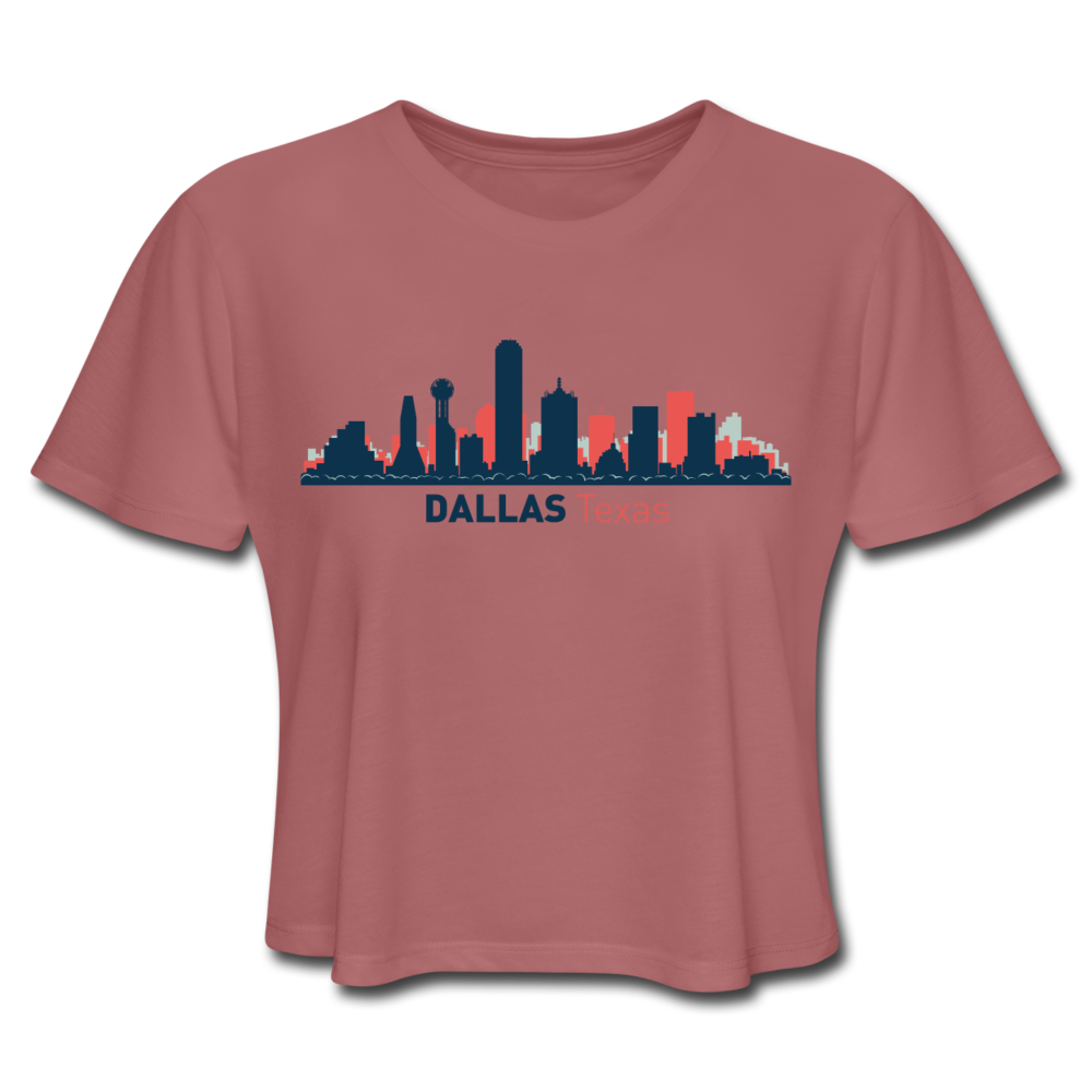Loyalty Vibes Texas Cropped Tee Mauve