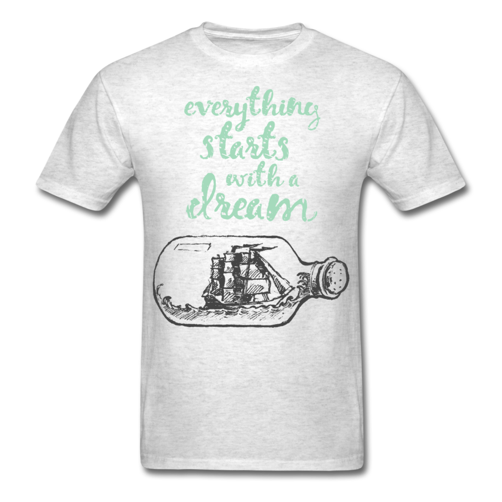 Inspirational Dreams T-Shirt Heather Grey Loyalty Vibes