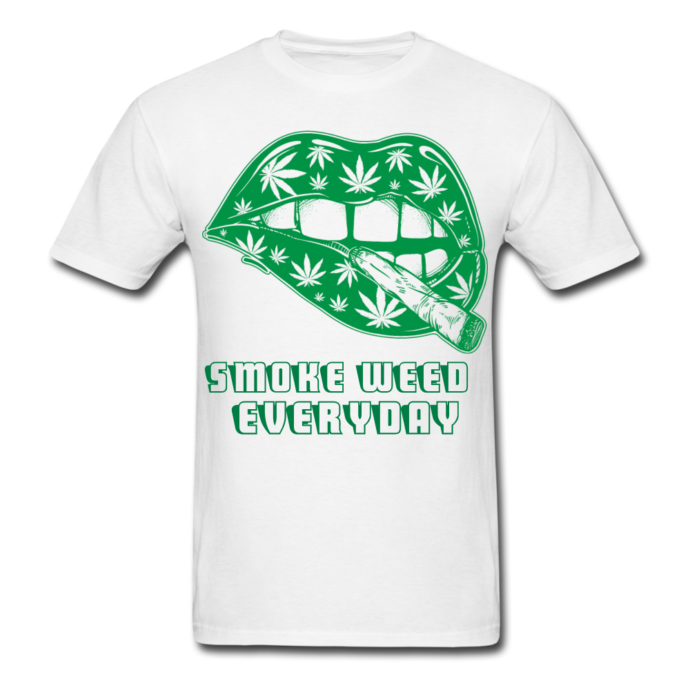 Smoke Everyday T-Shirt White Loyalty Vibes