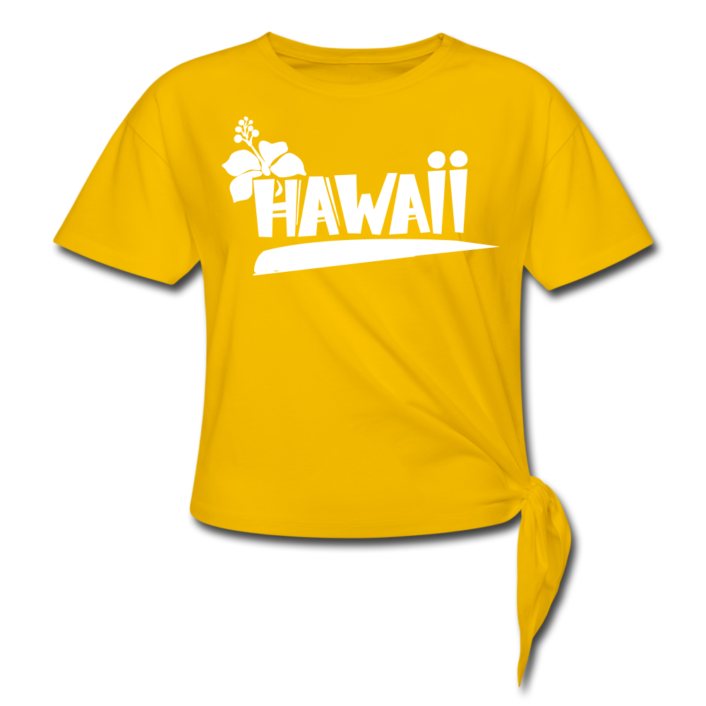 Hawaii Knotted Tee sun yellow Loyalty Vibes
