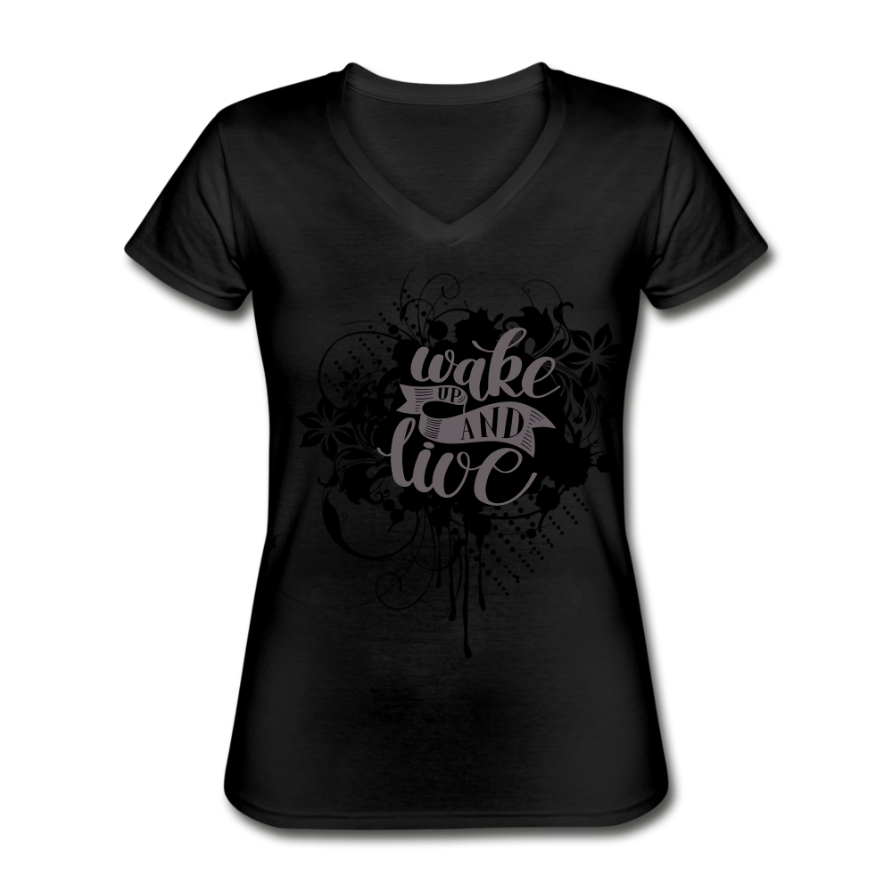 Loyalty Vibes Genesis Alive V-Neck Tee black