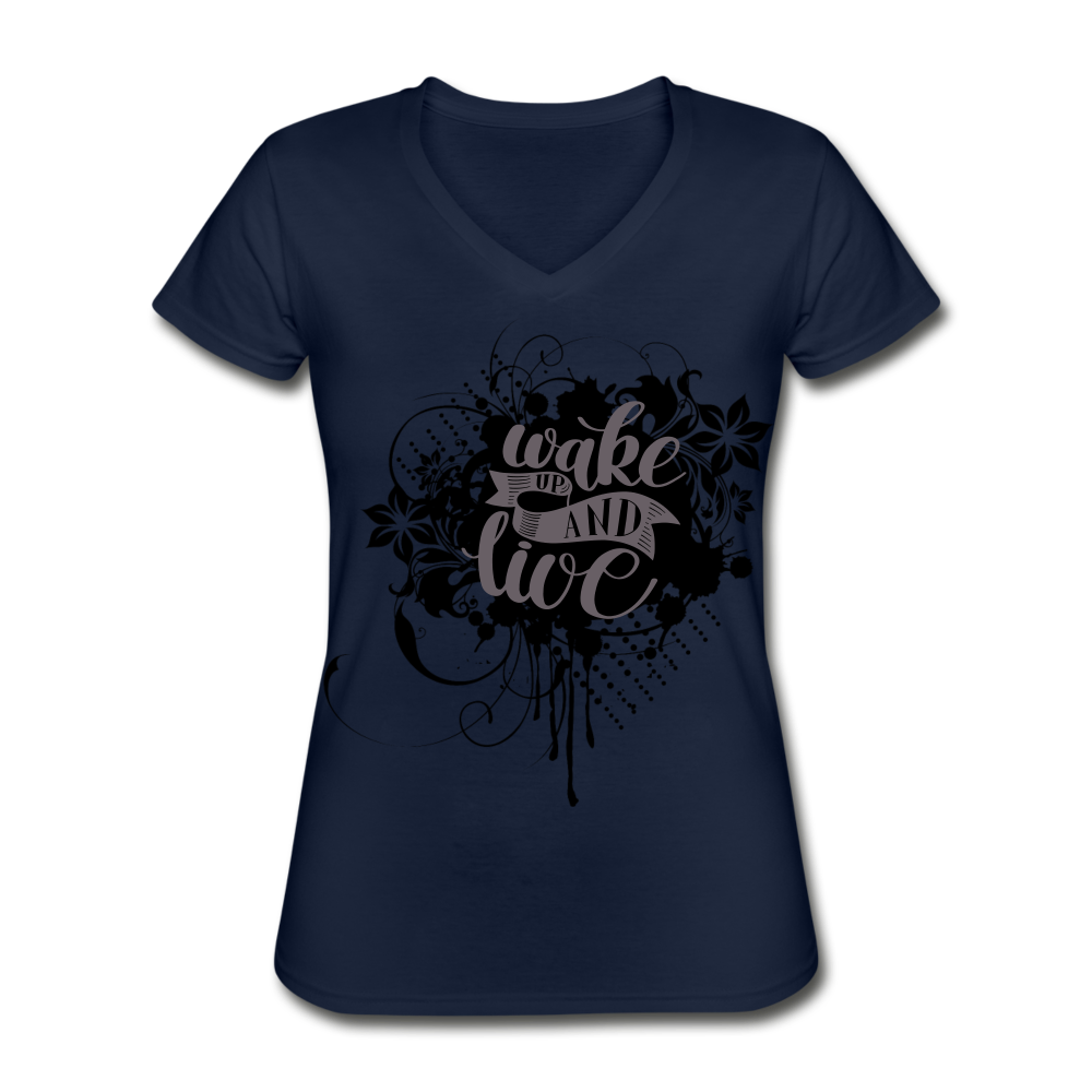 Loyalty Vibes Genesis Alive V-Neck Tee navy
