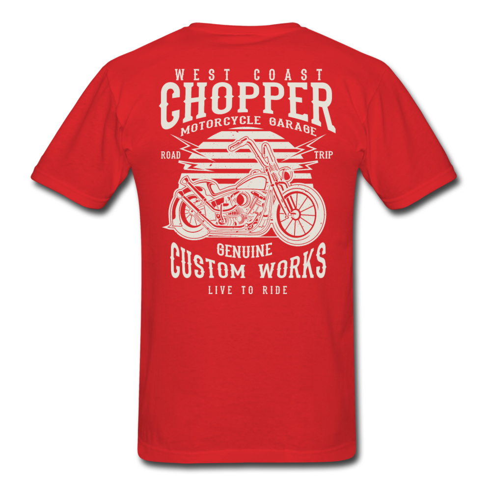Genesis Motorcycle T-Shirt red - Loyalty Vibes