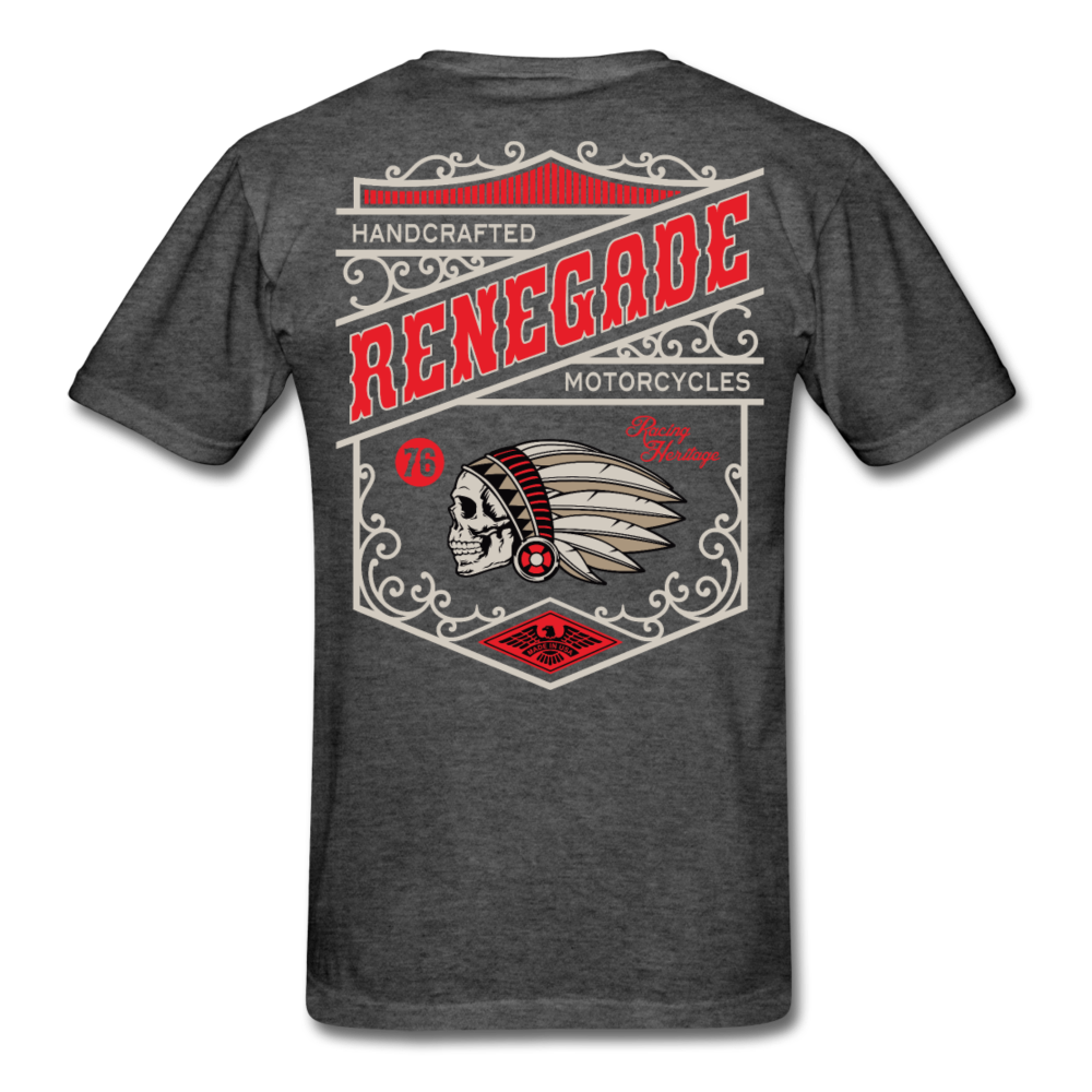 Heritage Motorcycle T-Shirt heather black - Loyalty Vibes