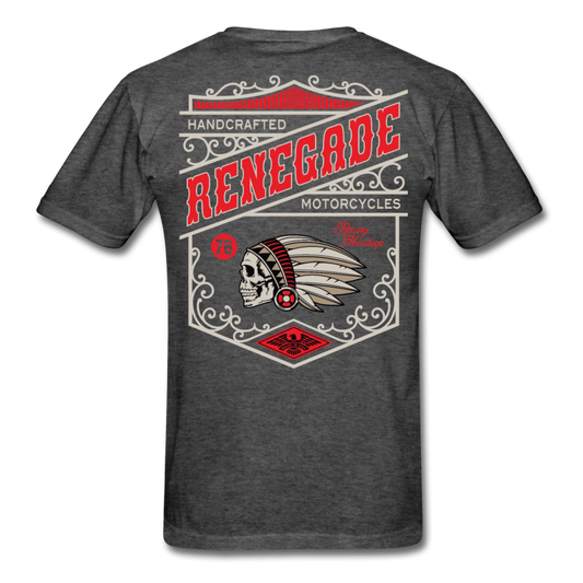 Heritage Motorcycle T-Shirt heather black Loyalty Vibes