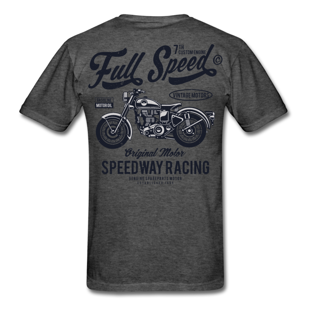Speed Racing Motorcycle T-Shirt heather black - Loyalty Vibes