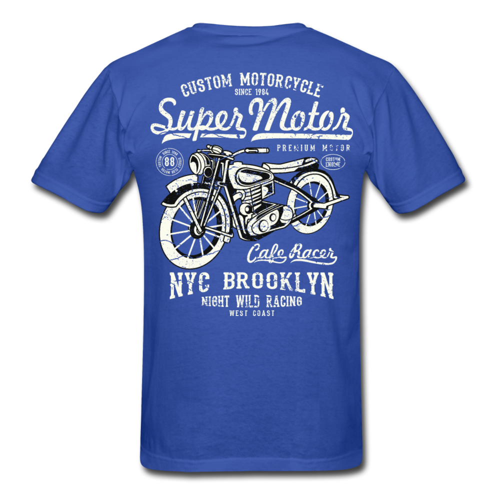 Classic Voltage Motorcycle T-Shirt royal blue - Loyalty Vibes